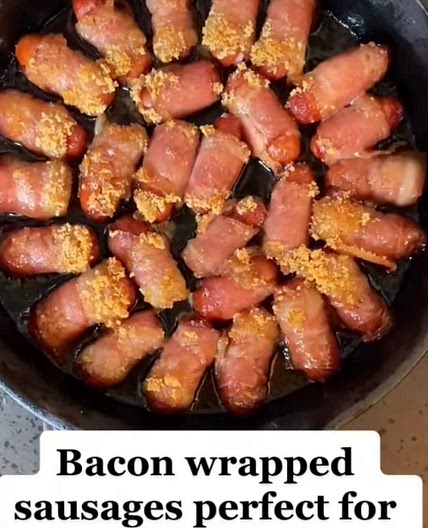 Bacon Wrapped Sausage Appetizer  