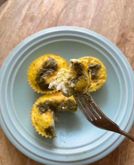 Squash & Pesto Egg Bites