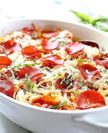 Healthy Spaghetti Squash Pizza Bake