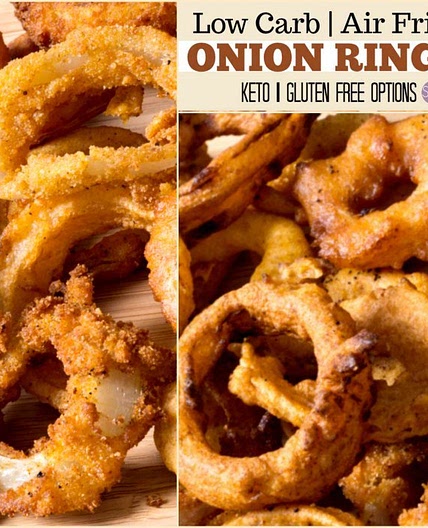 Low Carb Air Fried Onion Rings