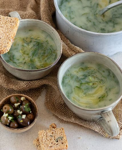 Caldo verde (versão vegetariana)