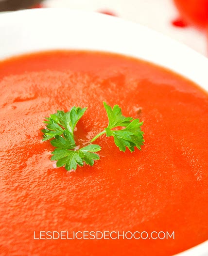 SOUPE CRÉMEUSE À LA TOMATE AU COOKEO - Les Délices de Choco
