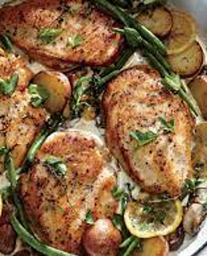 Weeknight Lemon Chicken Skillet Dinner