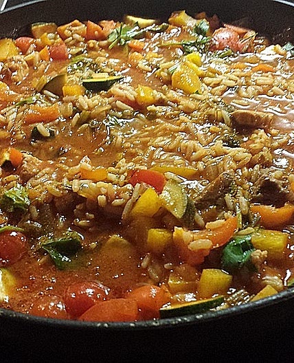 Balkanpfanne mit Lamm