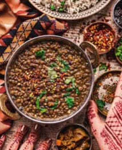 Brown lentil dal