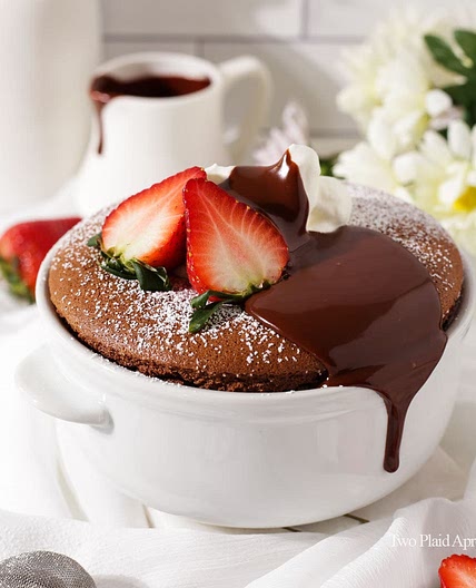 Flourless Chocolate Soufflé for Two