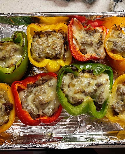 Cheesesteak Stuffed Bell Peppers