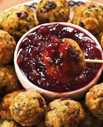 Turkey & Stuffing Meatballs