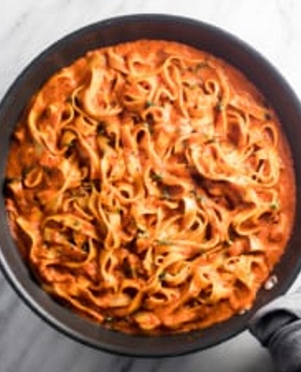 Low FODMAP Roasted Red Pepper Pasta