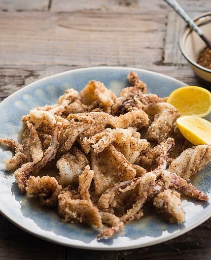Sichuan pepper and chilli salt squid