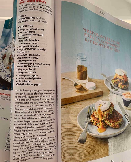 Carrot courgette and cumin fritters