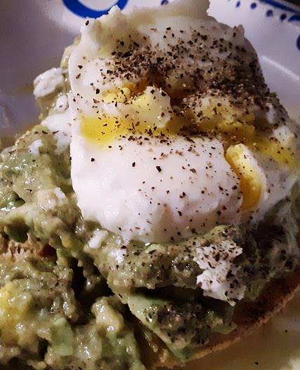 Poached Egg Avocado Muffin