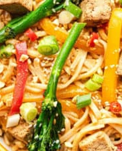 Vegan peanut butter noodles - easy vegan recipe