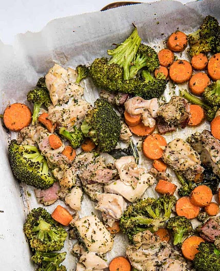 Bacon Ranch Chicken Sheet Pan Meal (Paleo, Whole30, AIP)