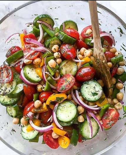 😋💕🌿Mediterranean Chickpea Salad 😋🌿💕