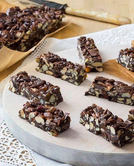 Chocolate energy bars