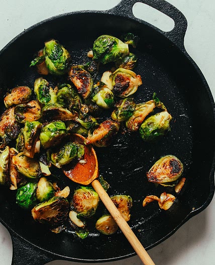 Miso-Glazed Roasted Brussels Sprouts