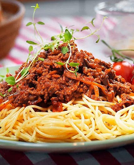 Spaghetti och köttfärssås