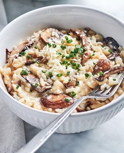 Pressure Cooker Mushroom Risotto