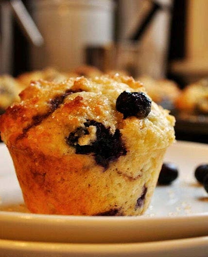 One Bowl Blueberry Muffins