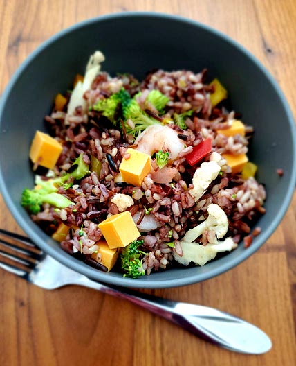 Zesty wild rice salad