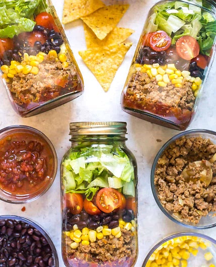 Instant Pot Taco Meat {+Taco Salad Jars}