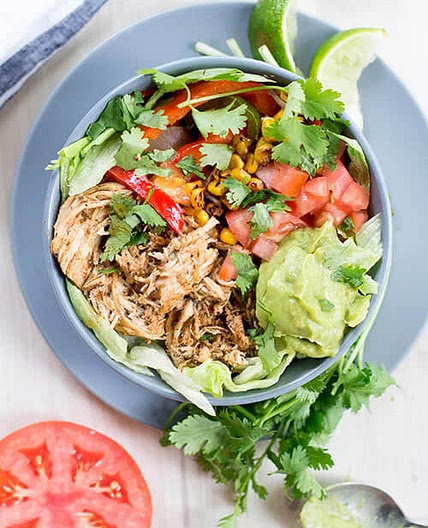 Cool Ranch Shredded Chicken Tacos (Crockpot Recipe)