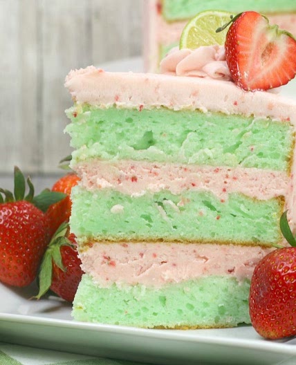 Strawberry Lime Cake Recipe
