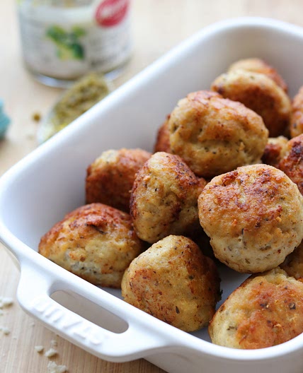 Chicken Pesto Meatballs