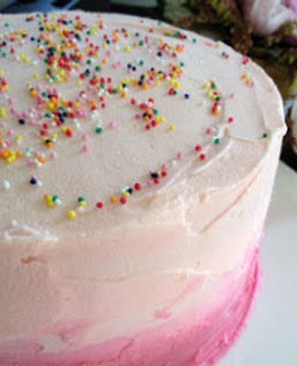 Pink Ombre Vanilla Cake — Sophie Likes Cake