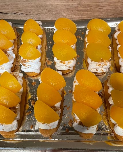 Entremets abricot spéculoos 