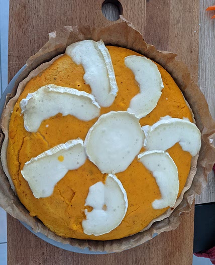 Tarte au potimarron chèvre