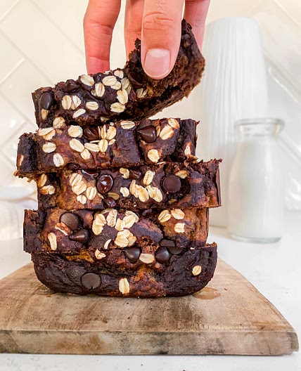Fluffy Marble Banana Bread