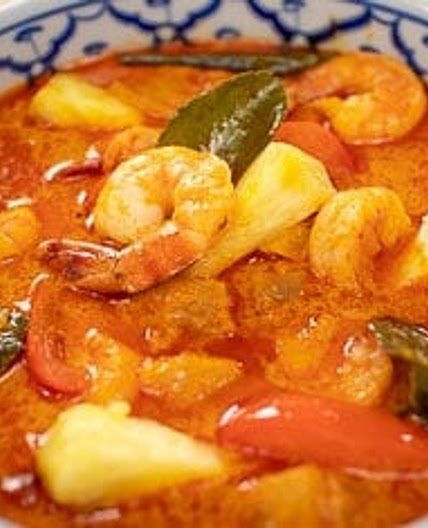 Thai Pineapple Curry with Shrimp