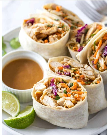 Peanut Chicken Wrap Recipe