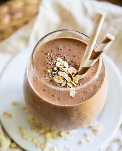 PEANUT BUTTER CHOCOLATE PROTEIN SHAKE