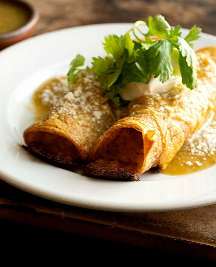 South Texas potato flautas