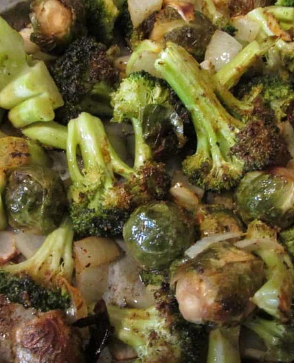 Sheet Pan Broccoli, Kale & Brussels Sprouts
