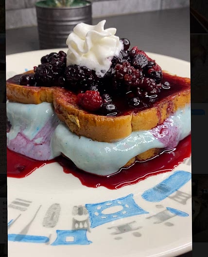 Blueberry Stuffed French Toast