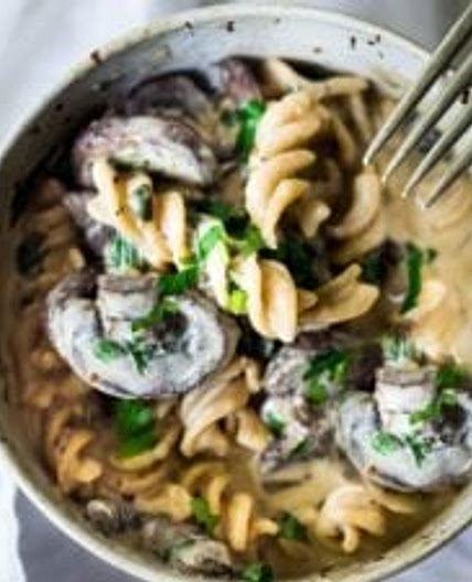 Instant Pot Mushroom Stroganoff