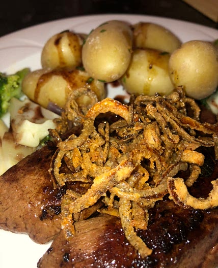 Wild Scottish venison with tobacco onions