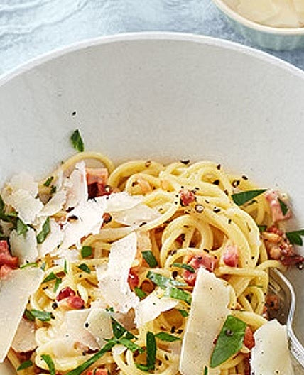 Koelkasts Spaghetti Carbonara
