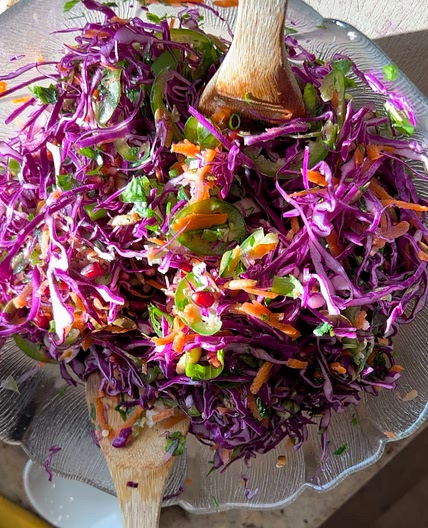 Pomegranate Jalapeño Slaw