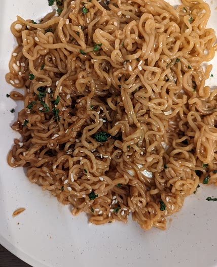 Sesame Garlic Ramen Noodles