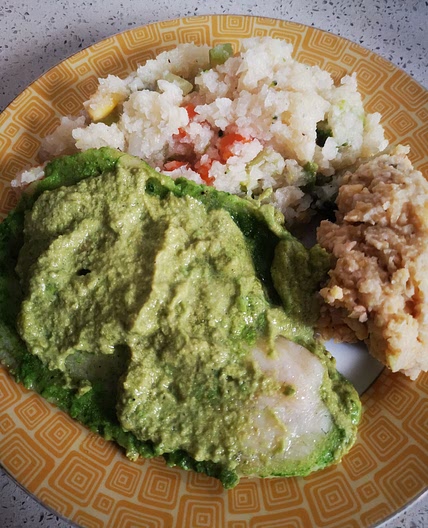 Pescado con Chile Poblano