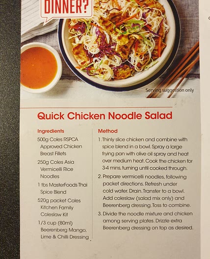 Chicken noodle salad