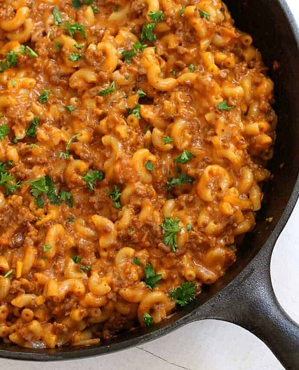 BEST Homemade Cheeseburger Macaroni (Hamburger Helper Copycat)