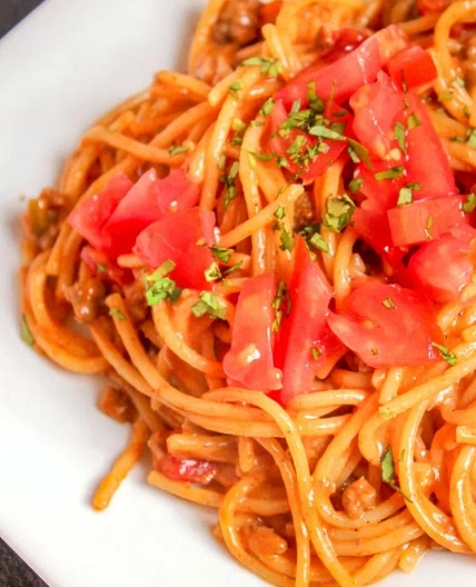 One-Pot Taco Spaghetti