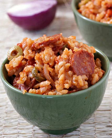 Risotto au chorizo et à la tomate