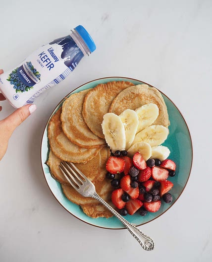Fluffy Kefir Pancakes